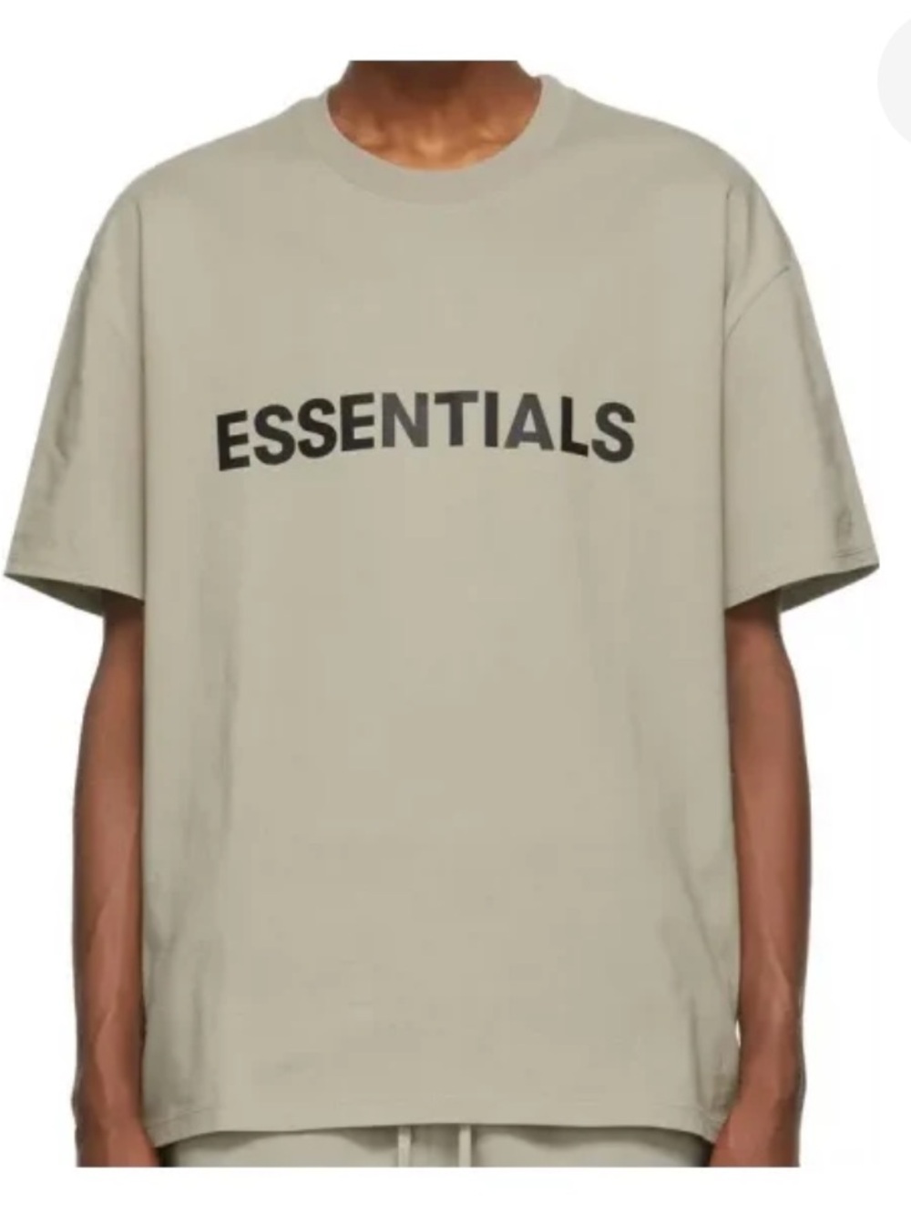 Fear of God Essentials Tan Short Sleeve Tee Size Large
